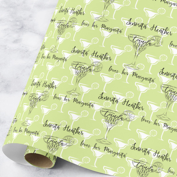 Custom Margarita Lover Wrapping Paper Roll - Large (Personalized)