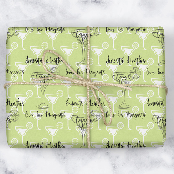 Margarita Lover Wrapping Paper Roll - Matte - Wrapped Box