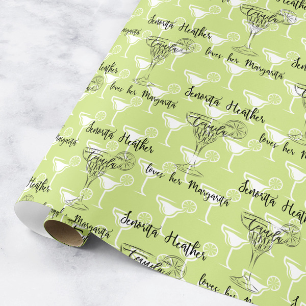 Custom Margarita Lover Wrapping Paper Roll - Small (Personalized)