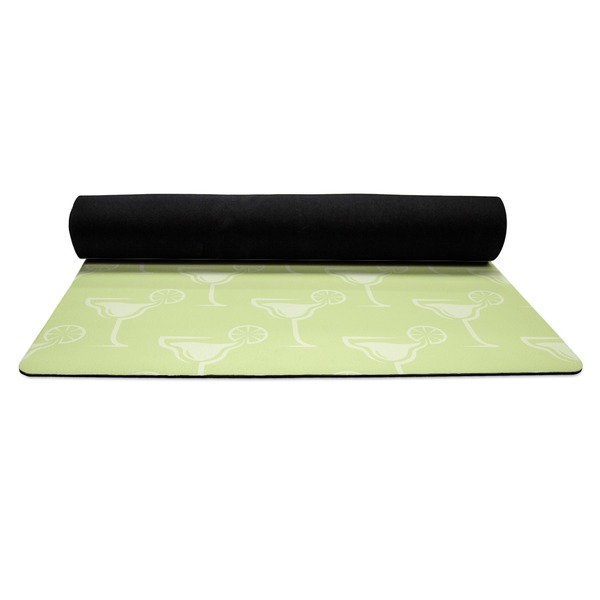 Margarita Lover Yoga Mat Rolled up Black Rubber Backing