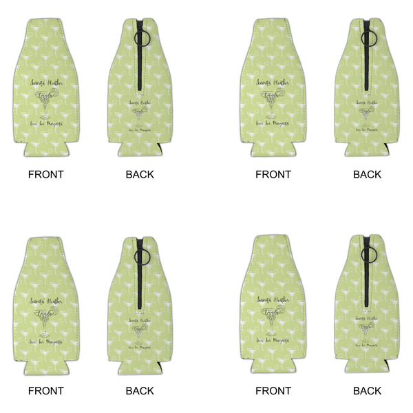 Margarita Lover Zipper Bottle Cooler - Set of 4 - APPROVAL