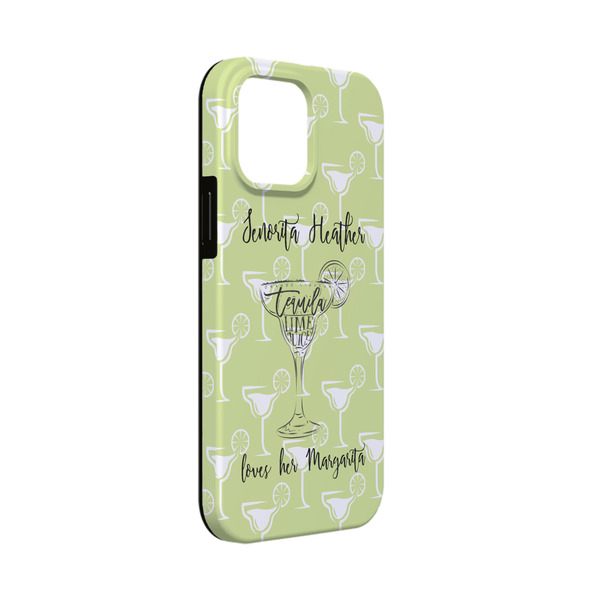 Custom Margarita Lover iPhone Case - Rubber Lined - iPhone 13 Mini (Personalized)