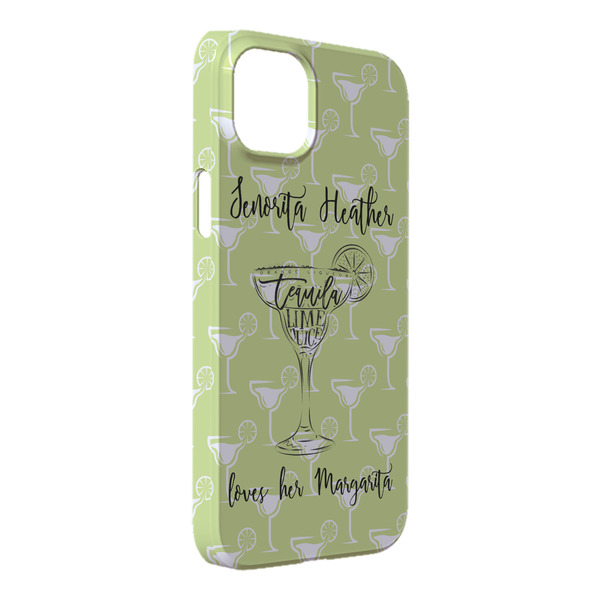 Custom Margarita Lover iPhone Case - Plastic - iPhone 14 Plus (Personalized)