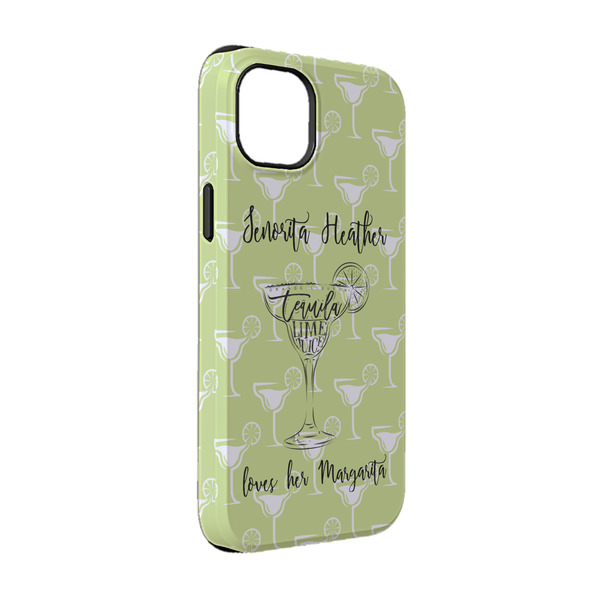 Custom Margarita Lover iPhone Case - Rubber Lined - iPhone 14 (Personalized)