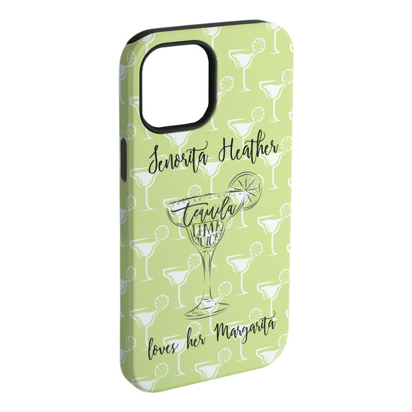 Custom Margarita Lover iPhone Case - Rubber Lined - iPhone 15 Plus (Personalized)
