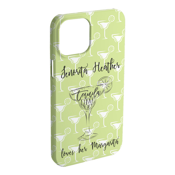 Custom Margarita Lover iPhone Case - Plastic (Personalized)
