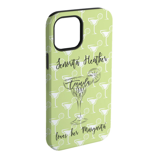 Custom Margarita Lover iPhone Case - Rubber Lined - iPhone 15 Pro Max (Personalized)