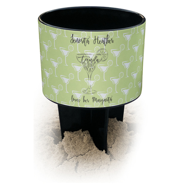 Custom Margarita Lover Black Beach Spiker Drink Holder (Personalized)