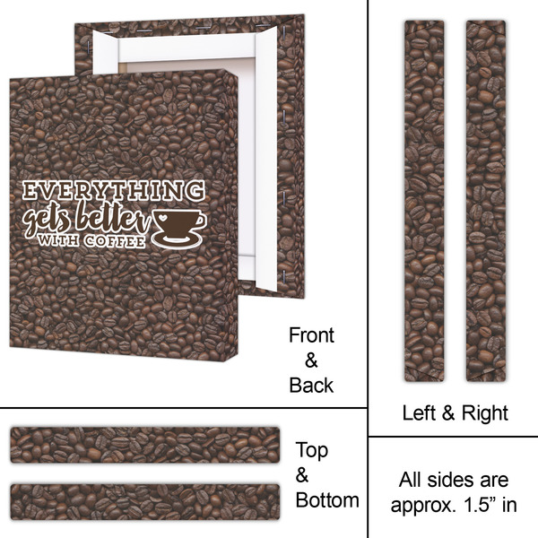 Coffee Addict 11x14 - Canvas Print - Approval