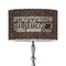 Coffee Addict 12" Drum Lampshade - ON STAND (Poly Film)