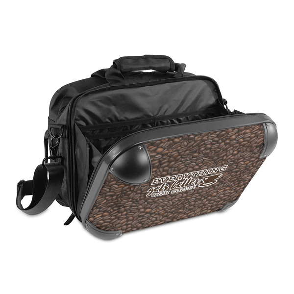 Coffee Addict 15" Hard Shell Briefcase - Open