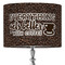 Coffee Addict 16" Drum Lampshade - ON STAND (Fabric)