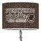 Coffee Addict 16" Drum Lampshade - ON STAND (Poly Film)