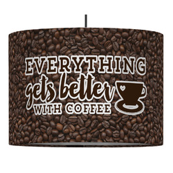 Coffee Addict Drum Pendant Lamp (Personalized)