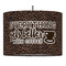 Coffee Addict 16" Drum Lampshade - PENDANT (Fabric)