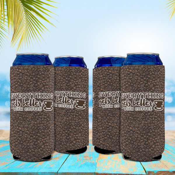 Coffee Addict 16oz Can Sleeve - Set of 4 - LIFESTYLE