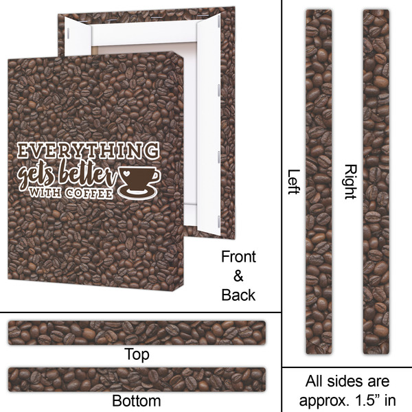 Coffee Addict 16x20 - Canvas Print - Approval