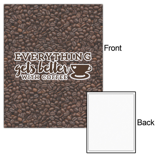 Coffee Addict 16x20 - Matte Poster - Front & Back