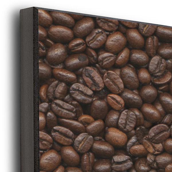 Coffee Addict 16x20 Wood Print - Closeup