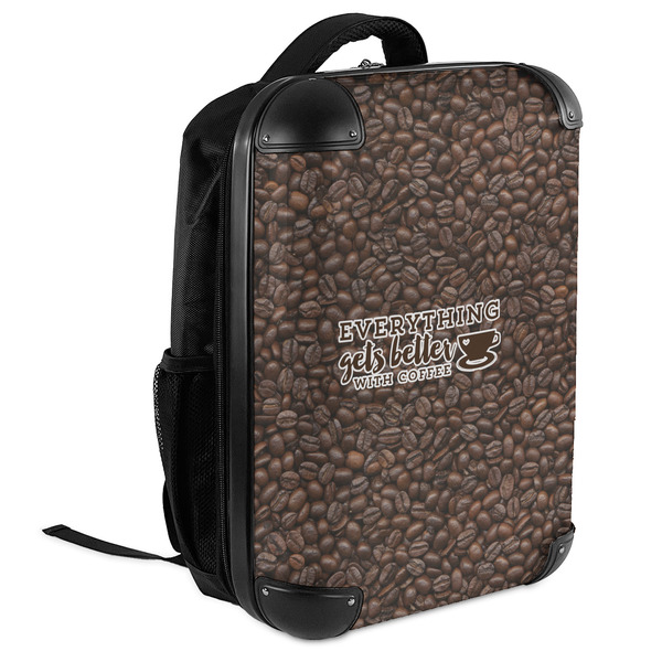 Coffee Addict 18" Hard Shell Backpacks - ANGLED VIEW