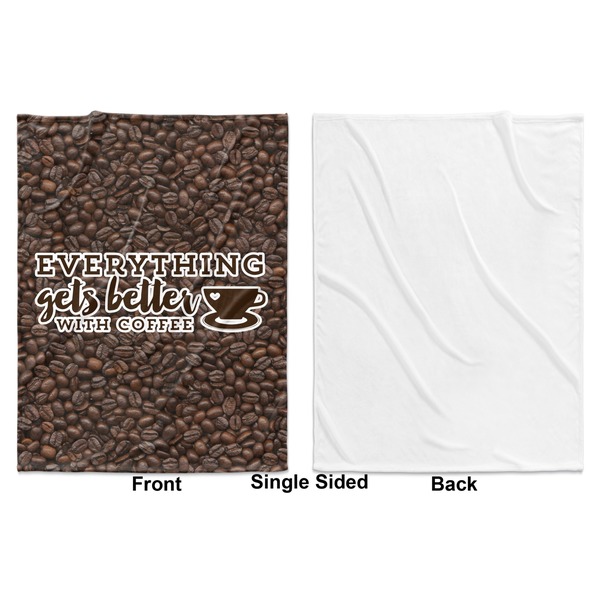 Coffee Addict 2 Baby Blanket (Single Sided - Printed Front, White Back)