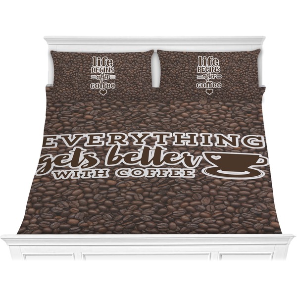Custom Coffee Addict Comforter Set - King