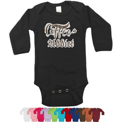 Coffee Addict Long Sleeves Bodysuit - 12 Colors (Personalized)