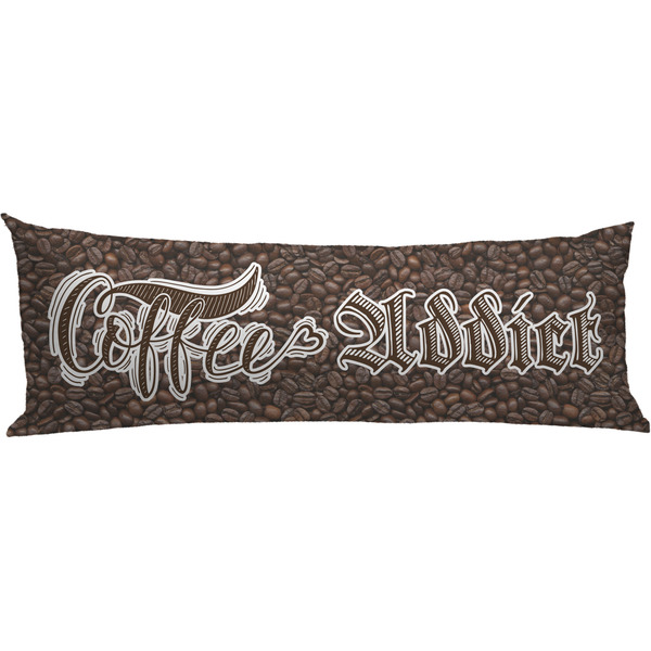 Custom Coffee Addict Body Pillow Case (Personalized)