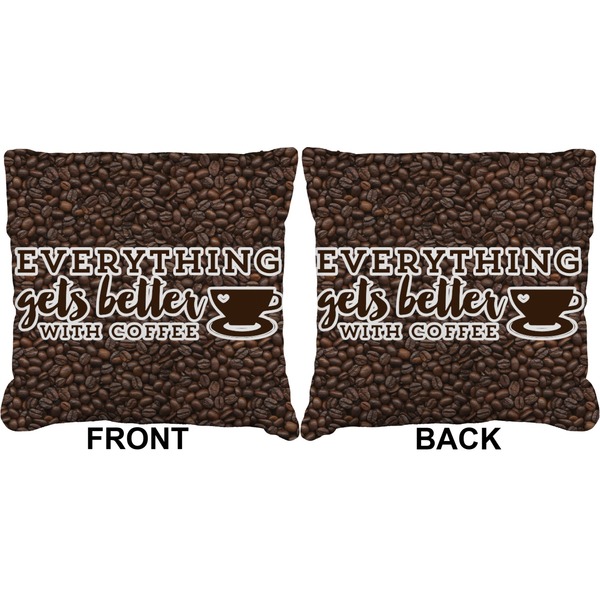 Coffee Addict 2 Burlap Pillow Approval