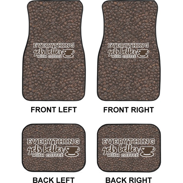 Coffee Addict 2 Car Floor Mats Set (2F + 2B)