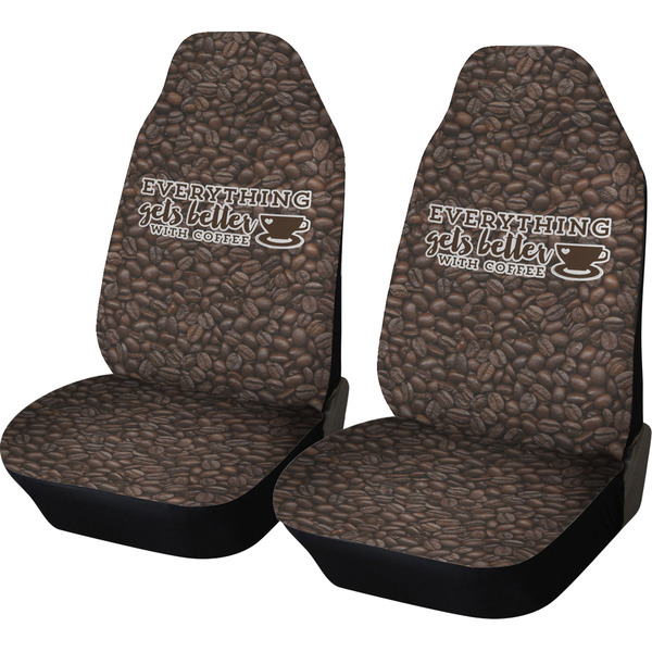 Custom Coffee Addict Car Seat Covers (Set of Two)