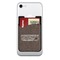 Coffee Addict 2 Cell Phone Credit Card Holder w/ Phone