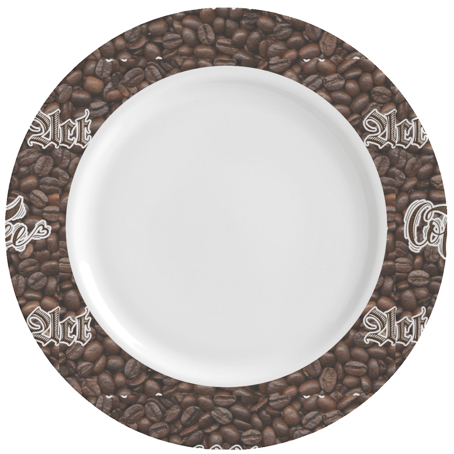 Coffee Addict Ceramic Dinner Plates (Set of 4) (Personalized