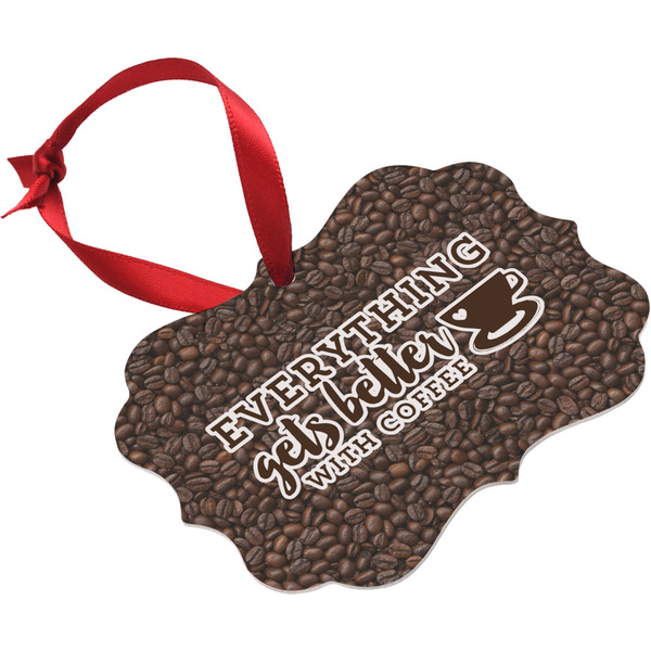 Coffee Addict 2 Christmas Ornament (Angle View)
