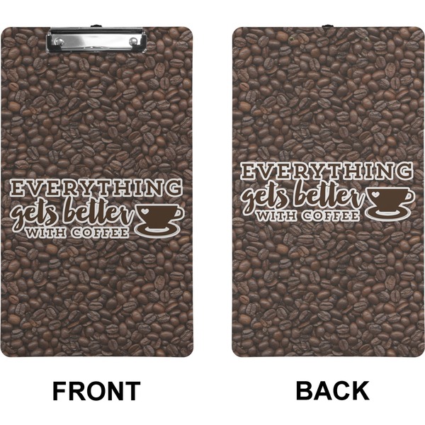 Coffee Addict 2 Clipboard (Legal) (Front + Back)