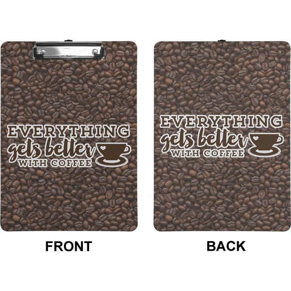 Coffee Addict 2 Clipboard (Letter) (Front + Back)