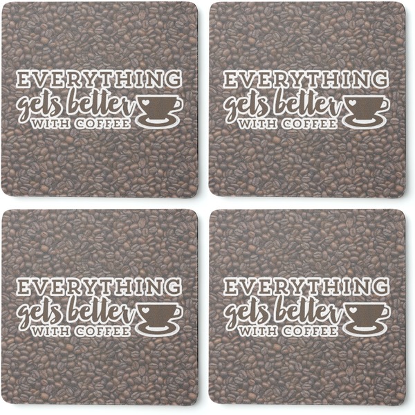Coffee Addict 2 Coaster Rubber Back - Apvl