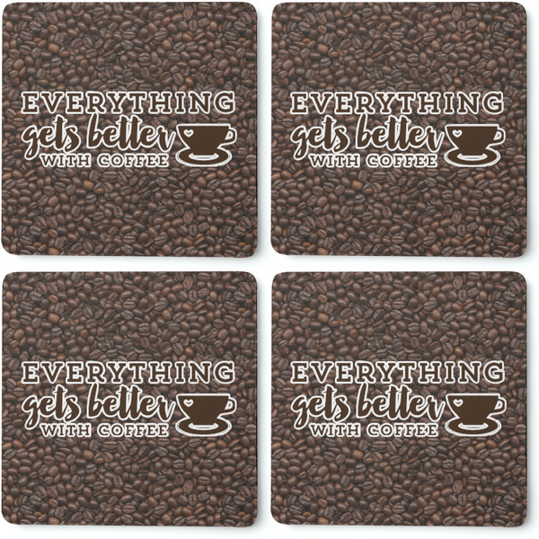 Coffee Addict 2 Coaster Rubber Back - Apvl
