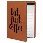 Coffee Addict Leatherette Portfolio with Notepad - Small - Double Sided