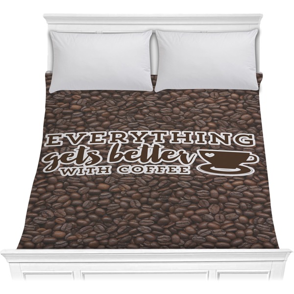 Custom Coffee Addict Comforter - Full / Queen