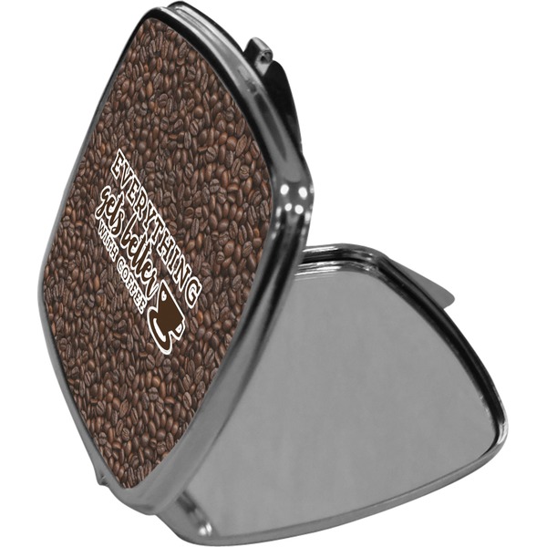 Coffee Addict 2 Compact Mirror (Side View)