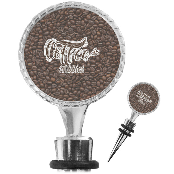Custom Coffee Addict Wine Bottle Stopper (Personalized)