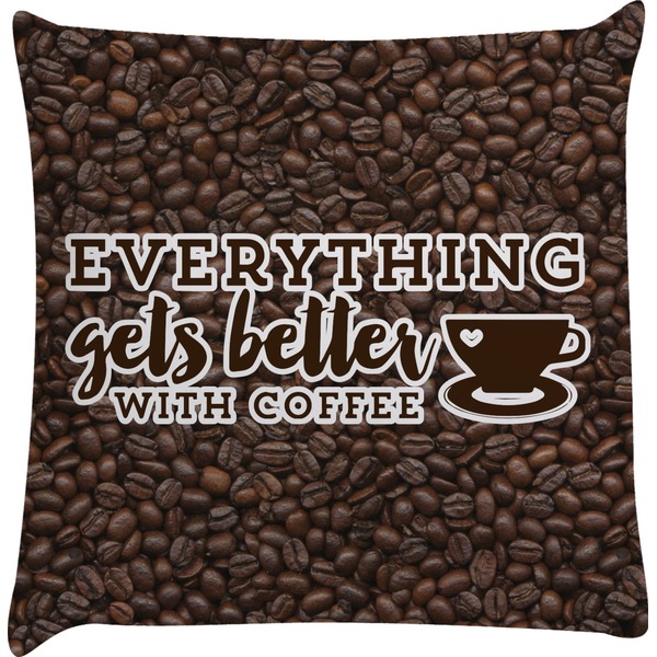 Custom Coffee Addict Decorative Pillow Case
