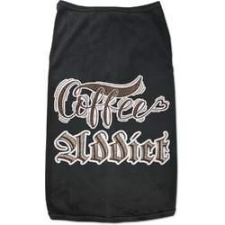 Coffee Addict Black Pet Shirt (Personalized)