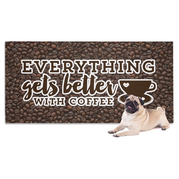 Custom Coffee Addict Dog Towel