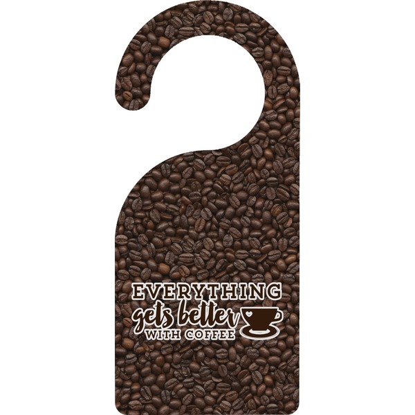 Custom Coffee Addict Door Hanger
