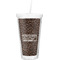 Coffee Addict Double Wall Tumbler with Straw