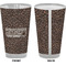 Coffee Addict Pint Glass - Full Color - Front & Back Views