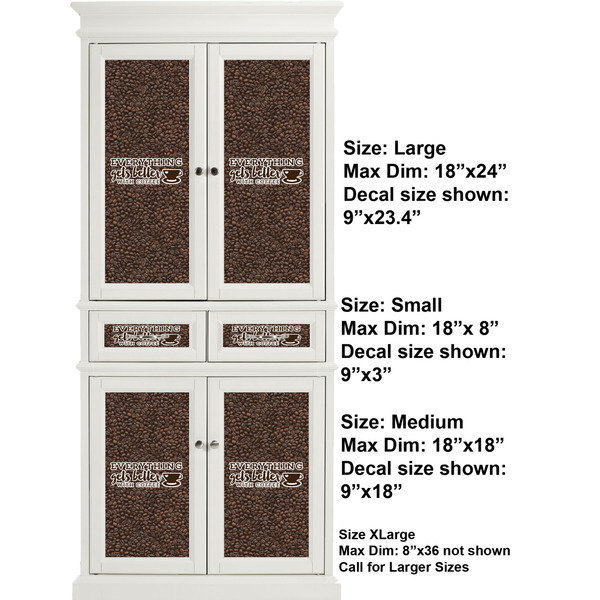 Coffee Addict 2 Full Cabinet (Show Sizes)