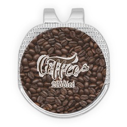 Coffee Addict Golf Ball Marker - Hat Clip - Silver